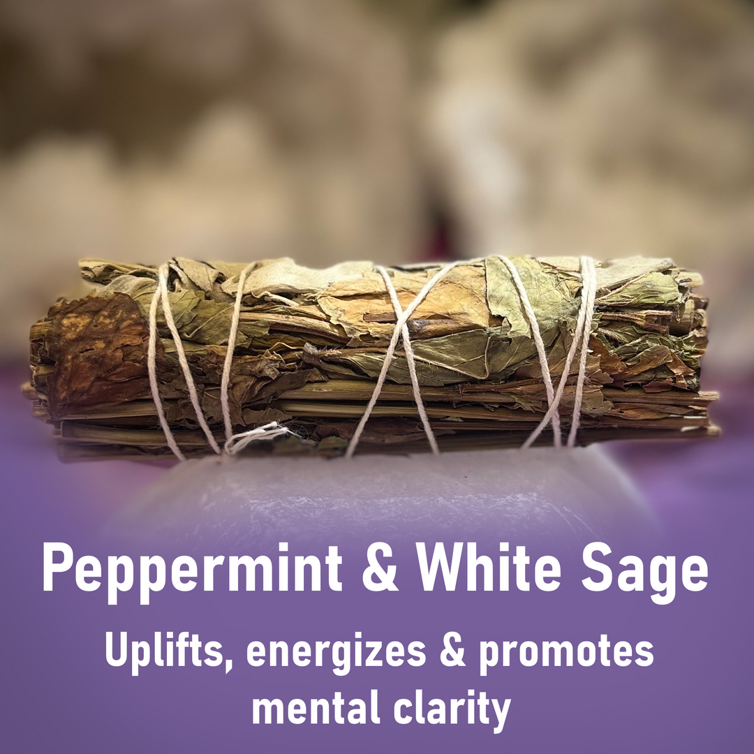 Smudge Stick White Sage and Peppermint