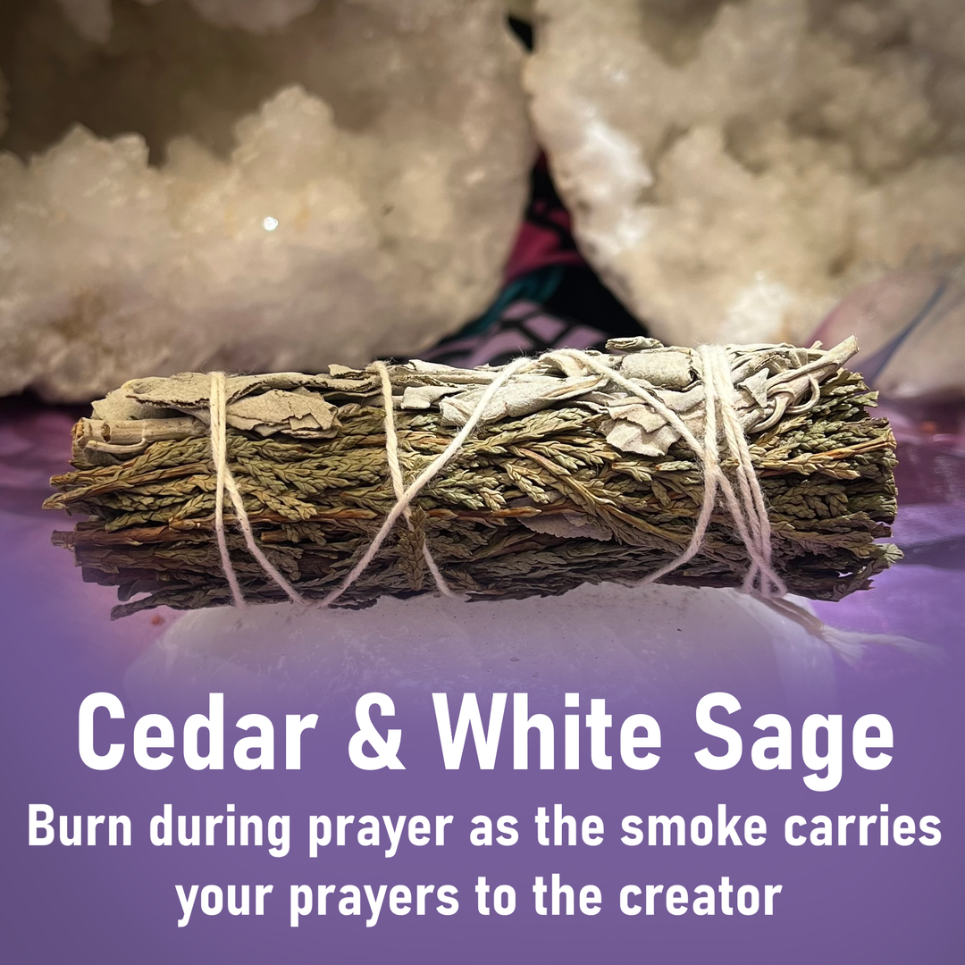 Smudge Stick White Sage and Cedar 10 cm