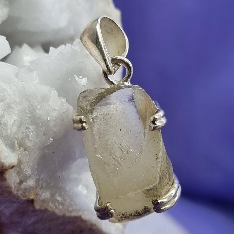 Pendant Libyan Desert Glass Faceted | Carpe Diem With Remi