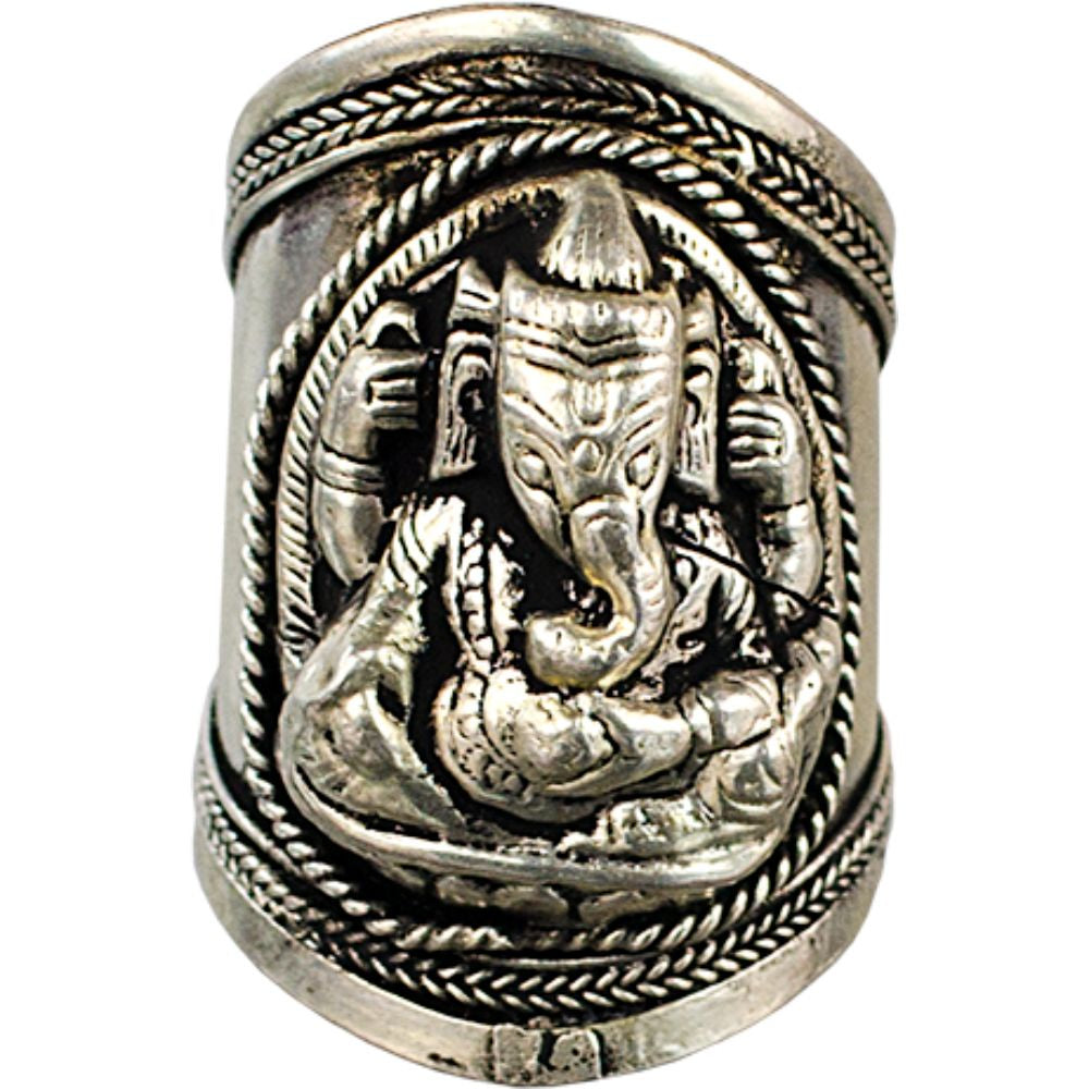 Ring Ganesh Adjustable Brass