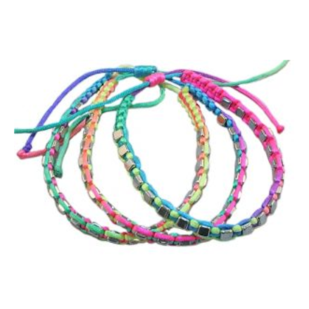 Bracelet Fluorescent with Beads Set of 3