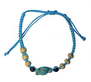 Bracelet Turtle Blue Adjustable