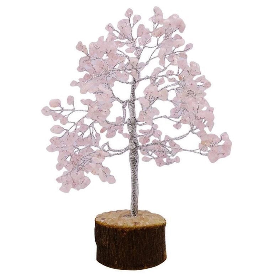 Crystal Tree Rose Quartz Chip 20 cm