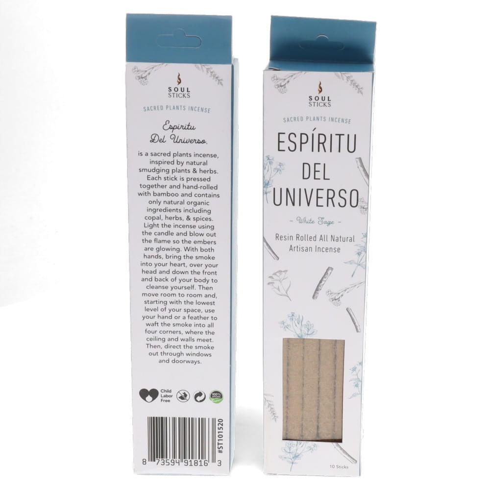 White Sage Soul Sticks Artisan Incense 10 Sticks