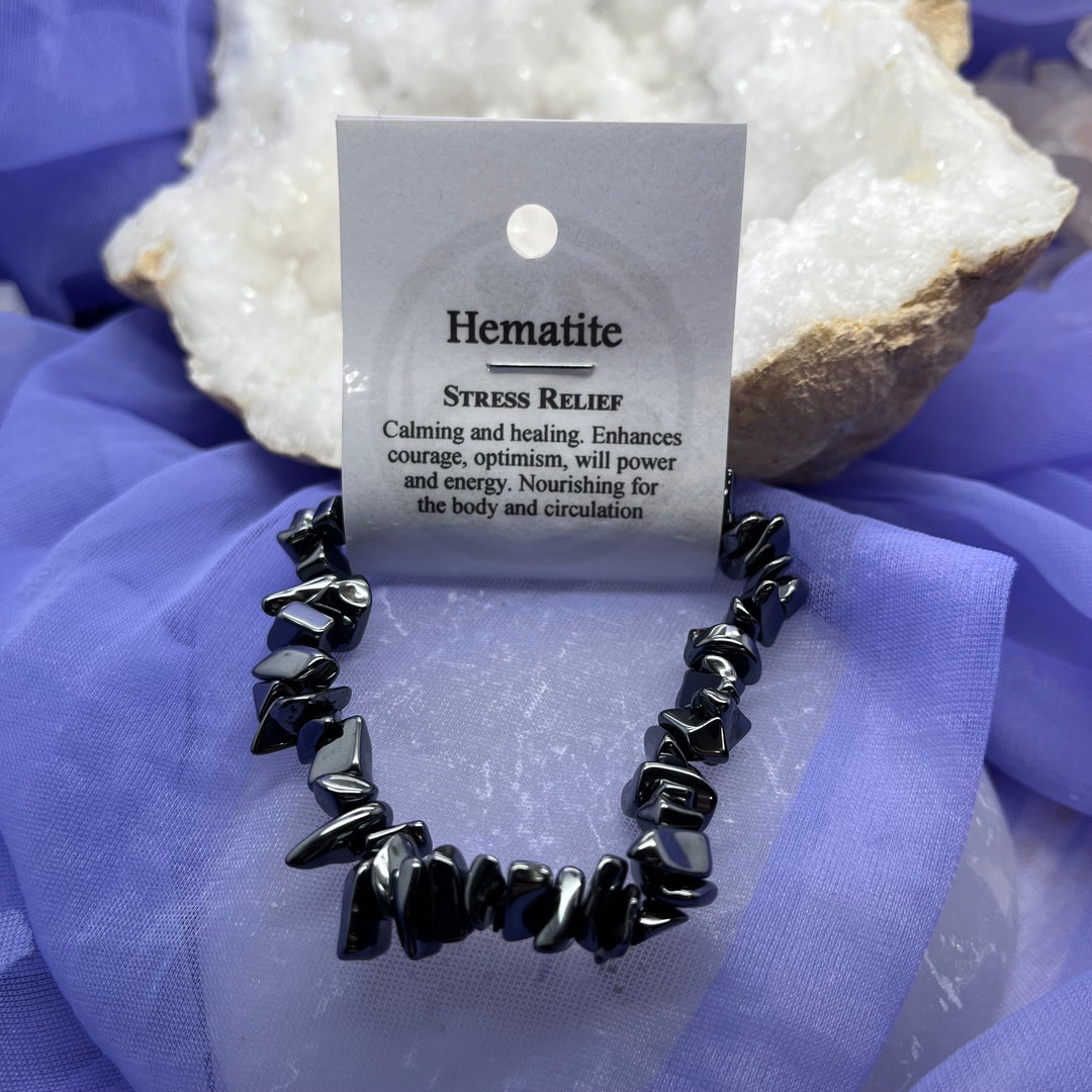 Chip Bracelet Hematite