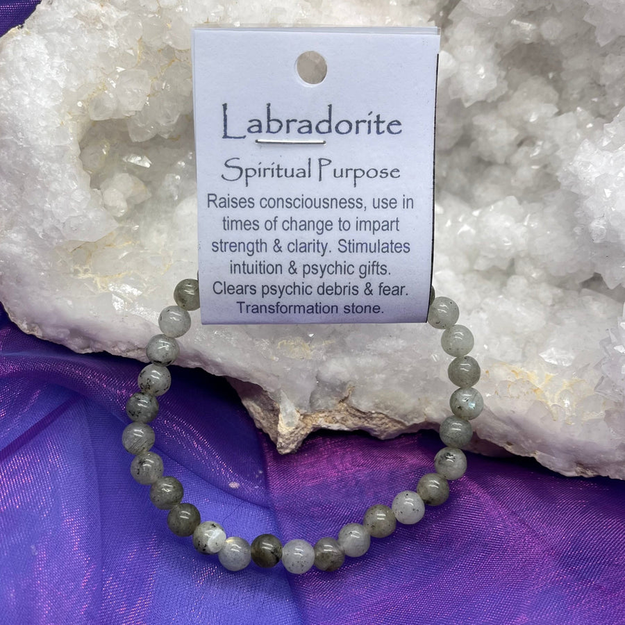 Bracelet Labradorite Bead 6mm | Carpe Diem With Remi