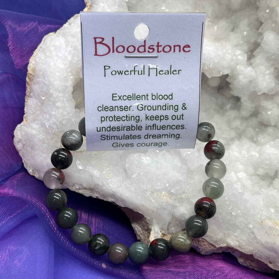 Bracelet African Bloodstone Bead 8mm | Carpe Diem With Remi