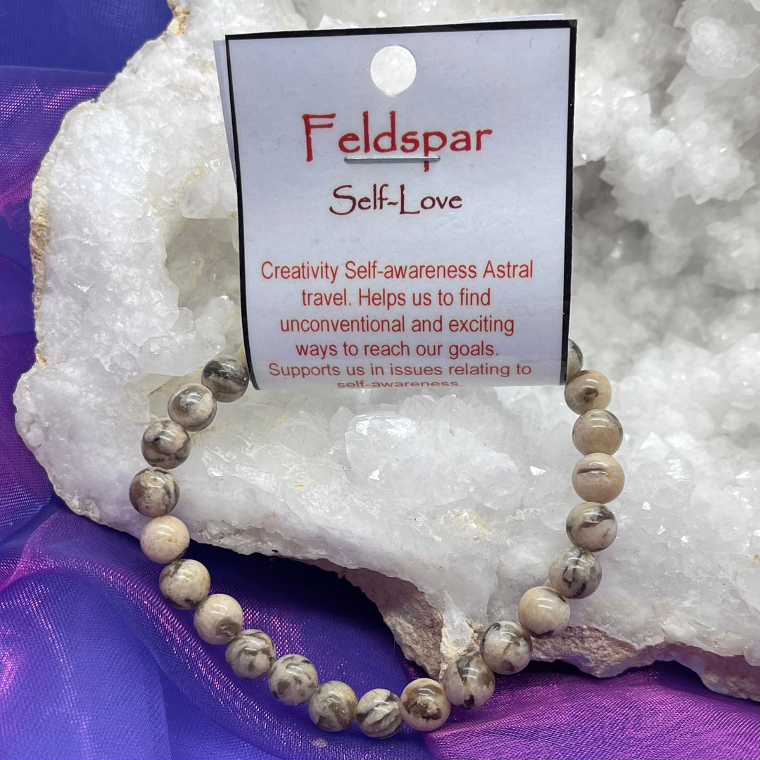 Bracelet Feldspar Bead 6mm