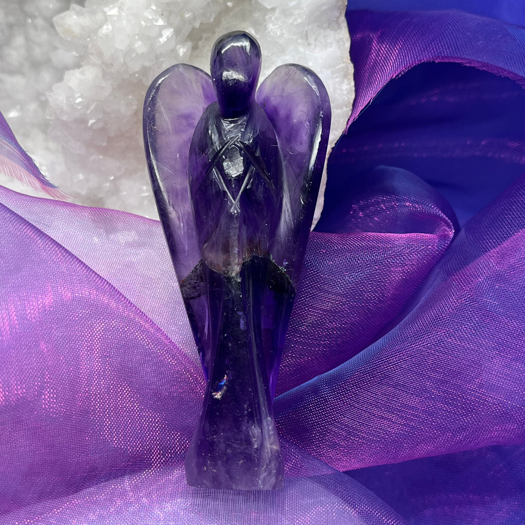 Angel Carving Amethyst 7.5 cm | Carpe Diem With Remi