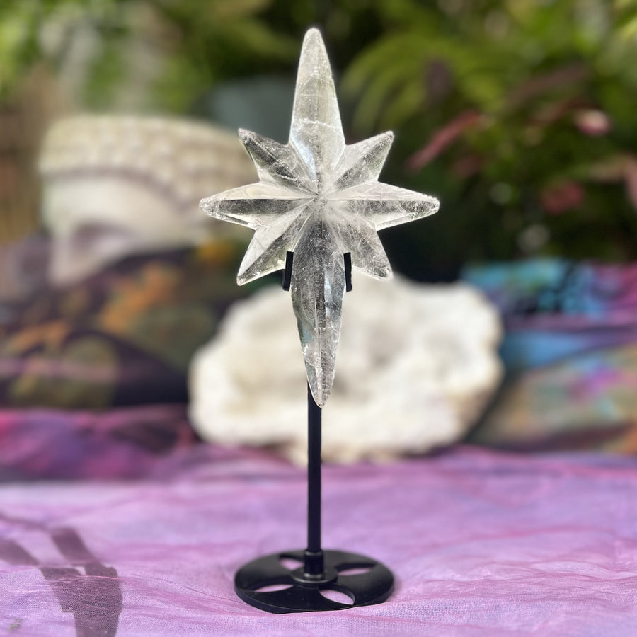 North Star Clear Quartz on Stand 14 cm | Carpe Diem With Remi