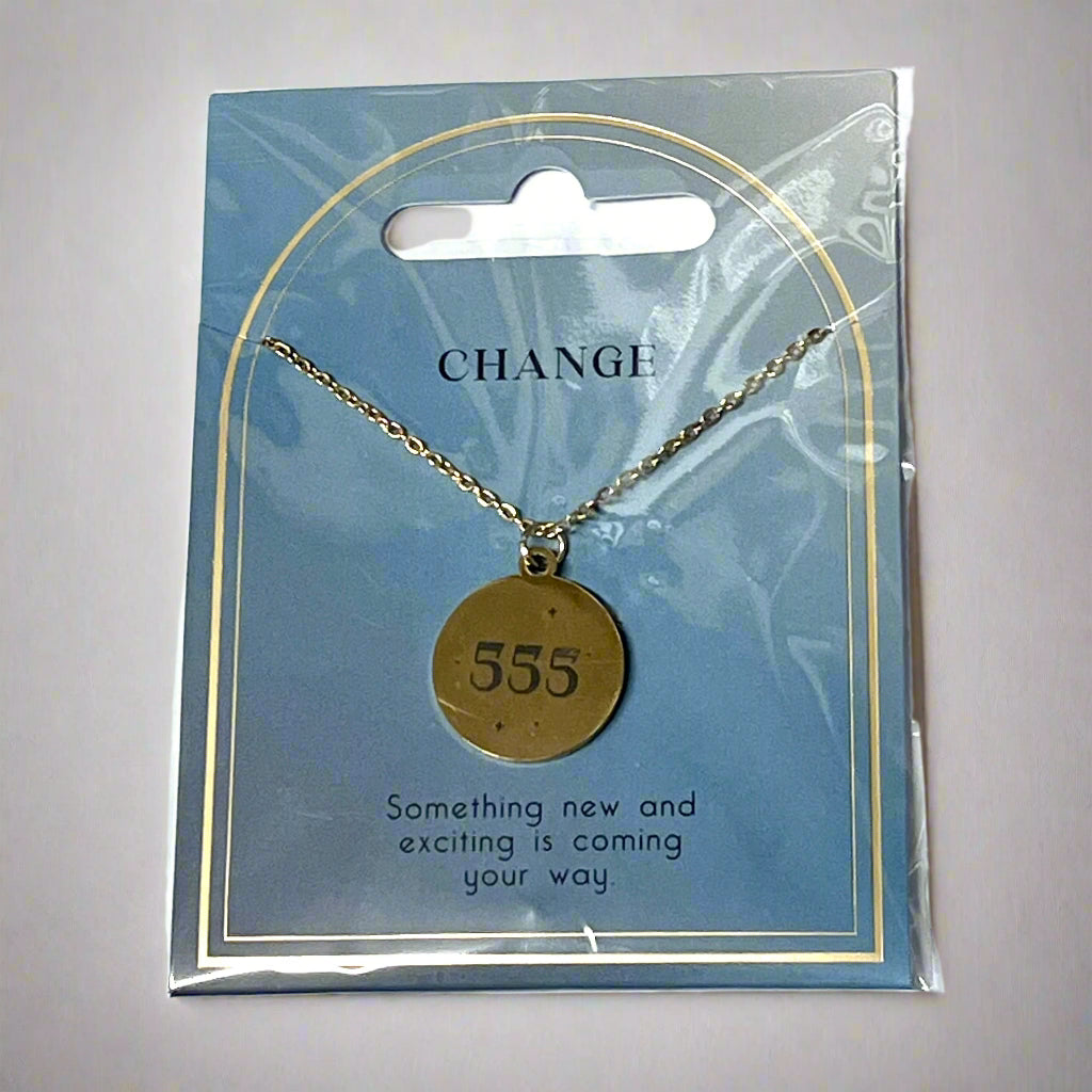 Necklace 555 Change Angel Number