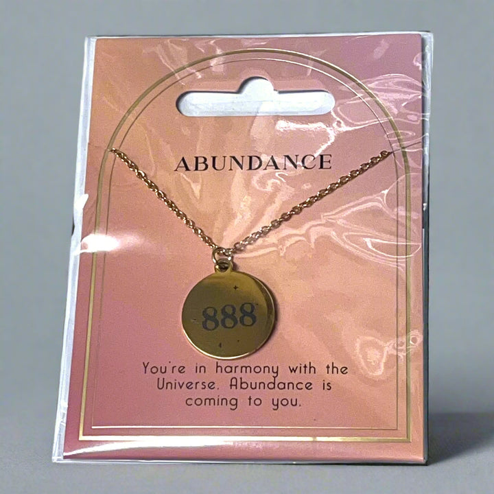 Necklace 888 Abundance Luck Angel Number