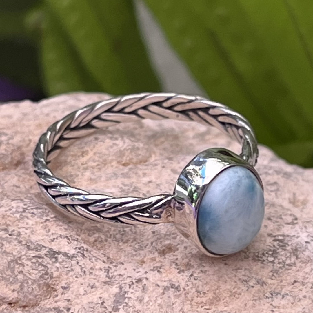 Ring Larimar Oval 0.8 cm