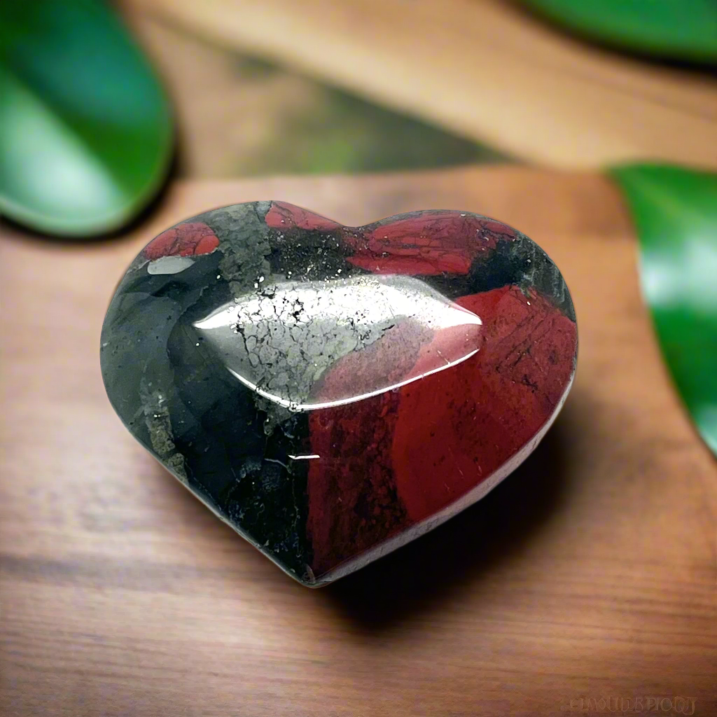 Heart African Bloodstone 5.2 cm