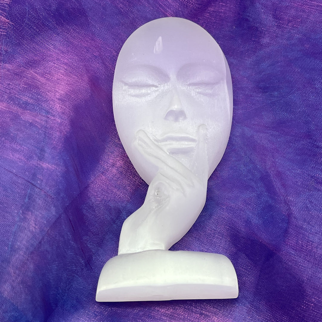 Face Satin Selenite 11.2 cm