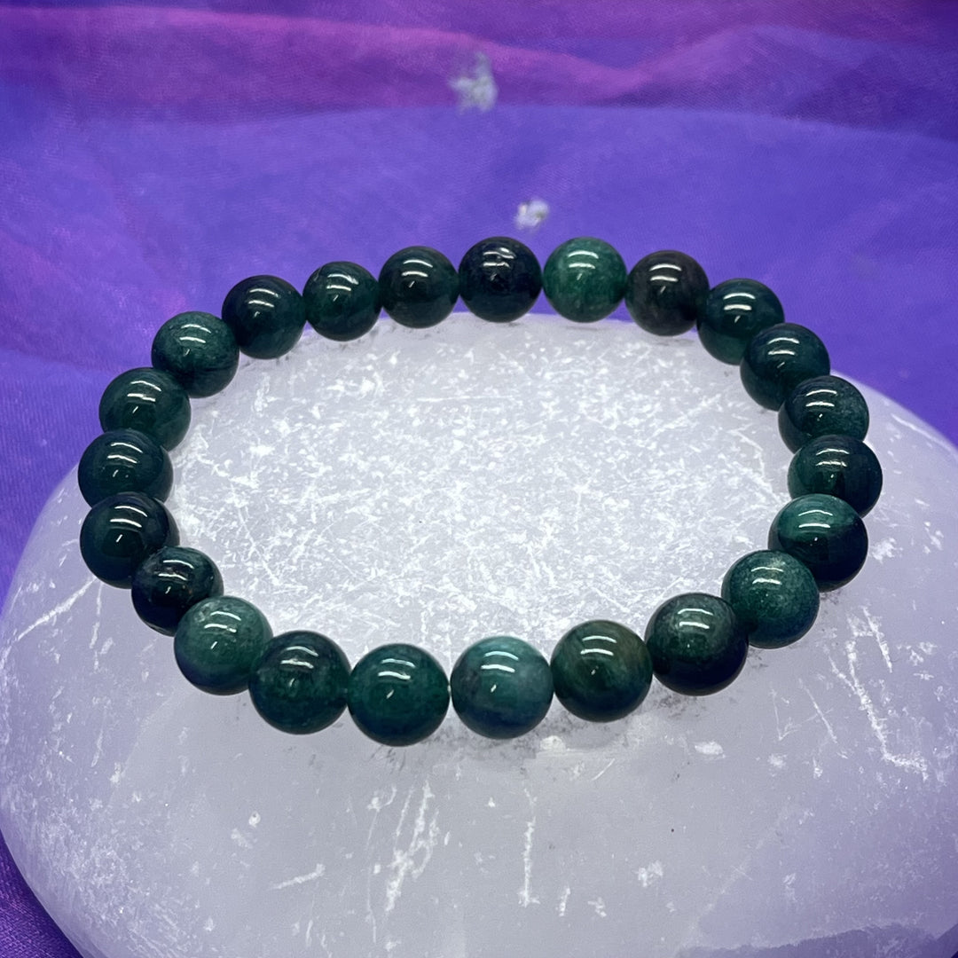 Bracelet Green Lepidolite Bead 8mm