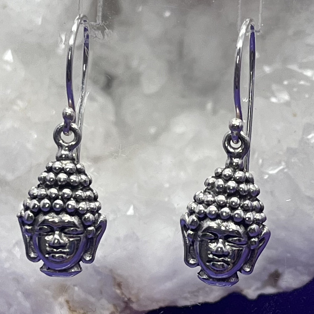 Earring Buddha Head Drop 2.8 cm