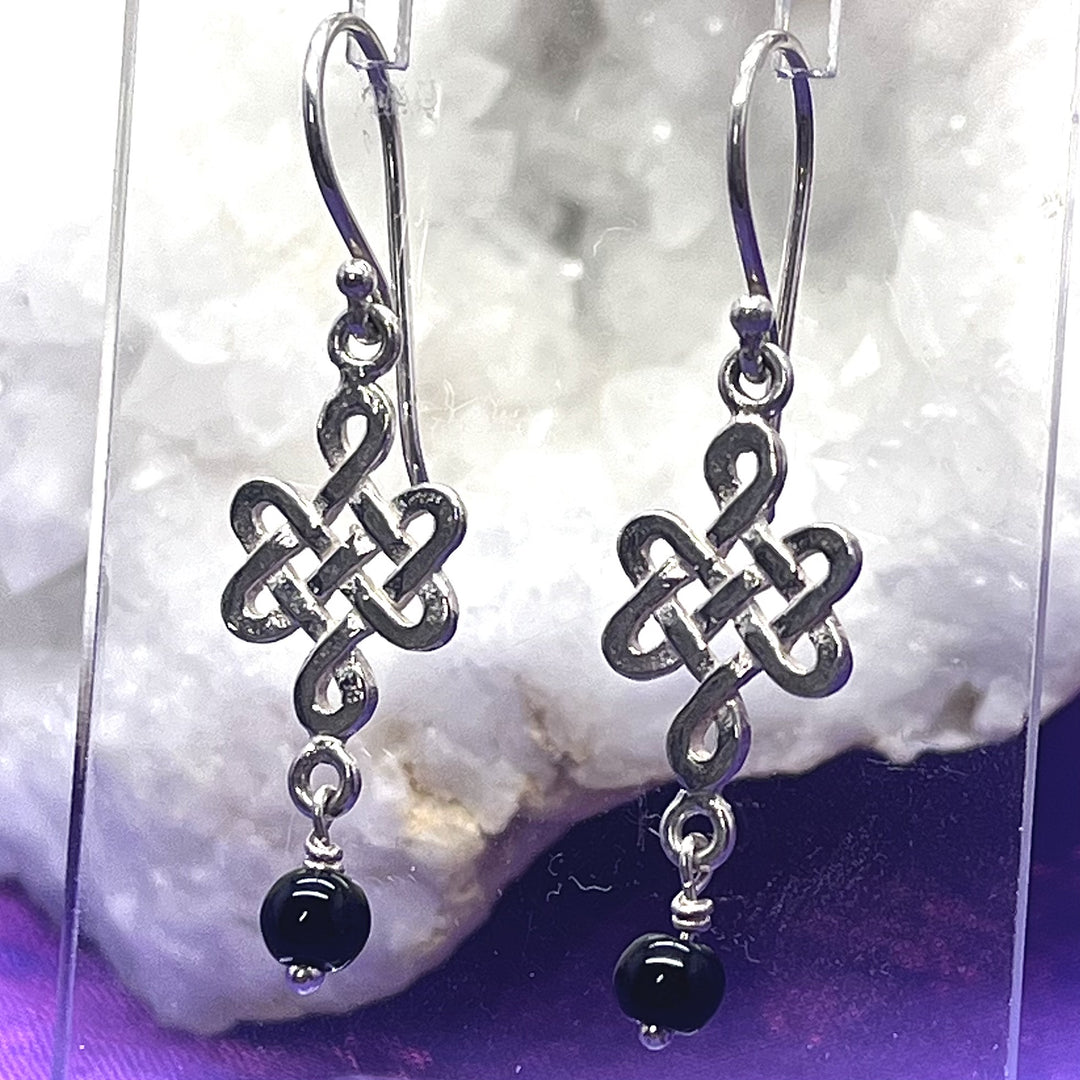 Earring Celtic Knot Drop 4.0 cm