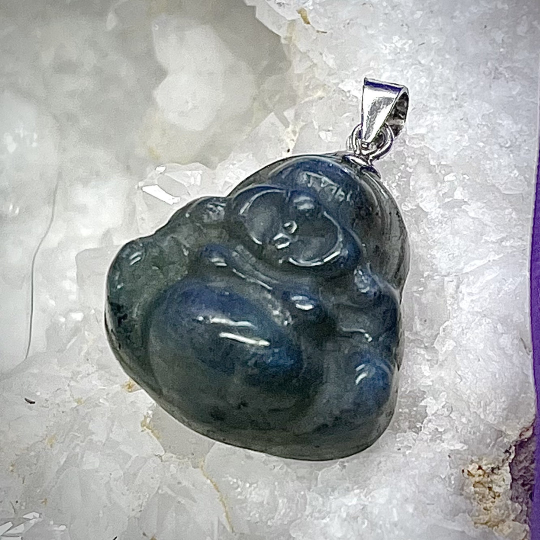 Pendant Buddha Blue Labradorite