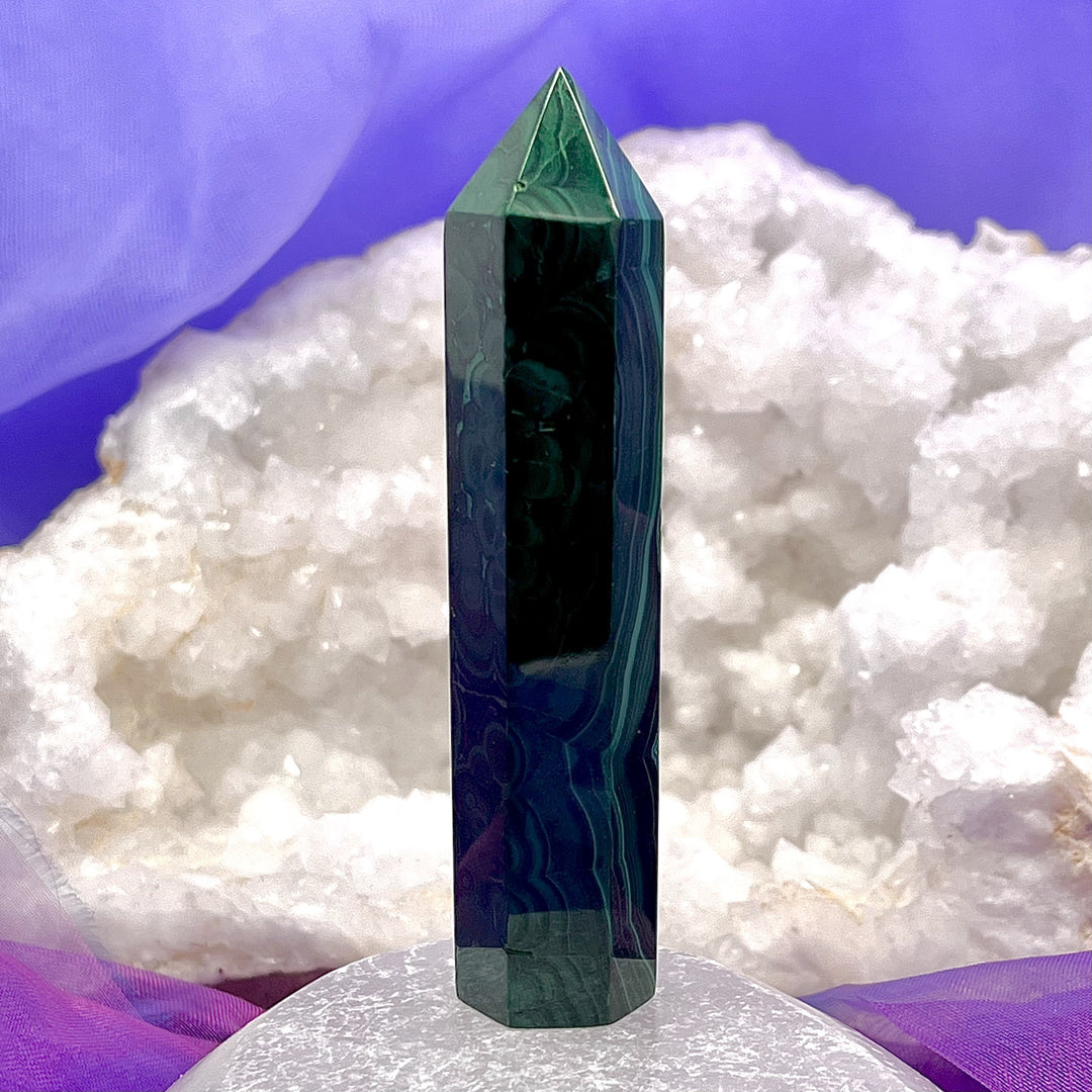 Chrysocolla Malachite Point