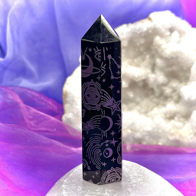 Point Black Obsidian Zodiac