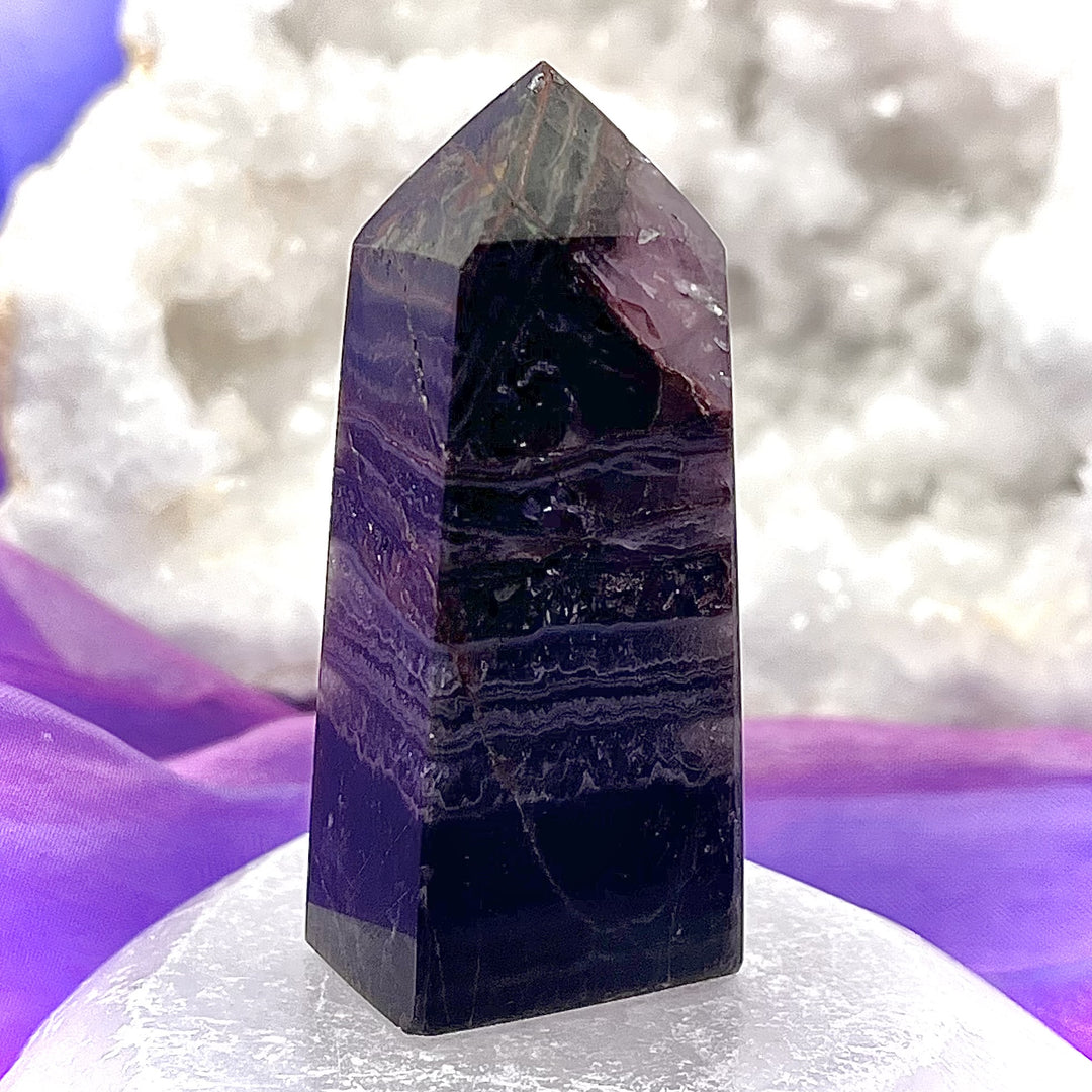 Point Black Amethyst Agate 6.5 cm