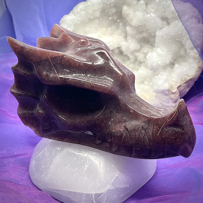 Dragon Head Strawberry Quartz 14.9 cm