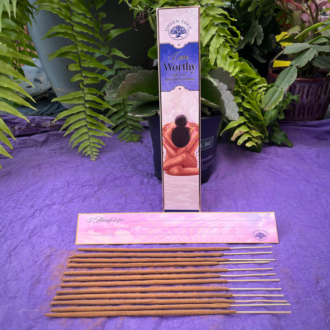 Green Tree I Am Worthy Manifestation Incense 15g