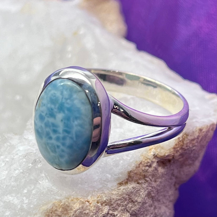 Ring Larimar Oval 1.60 cm