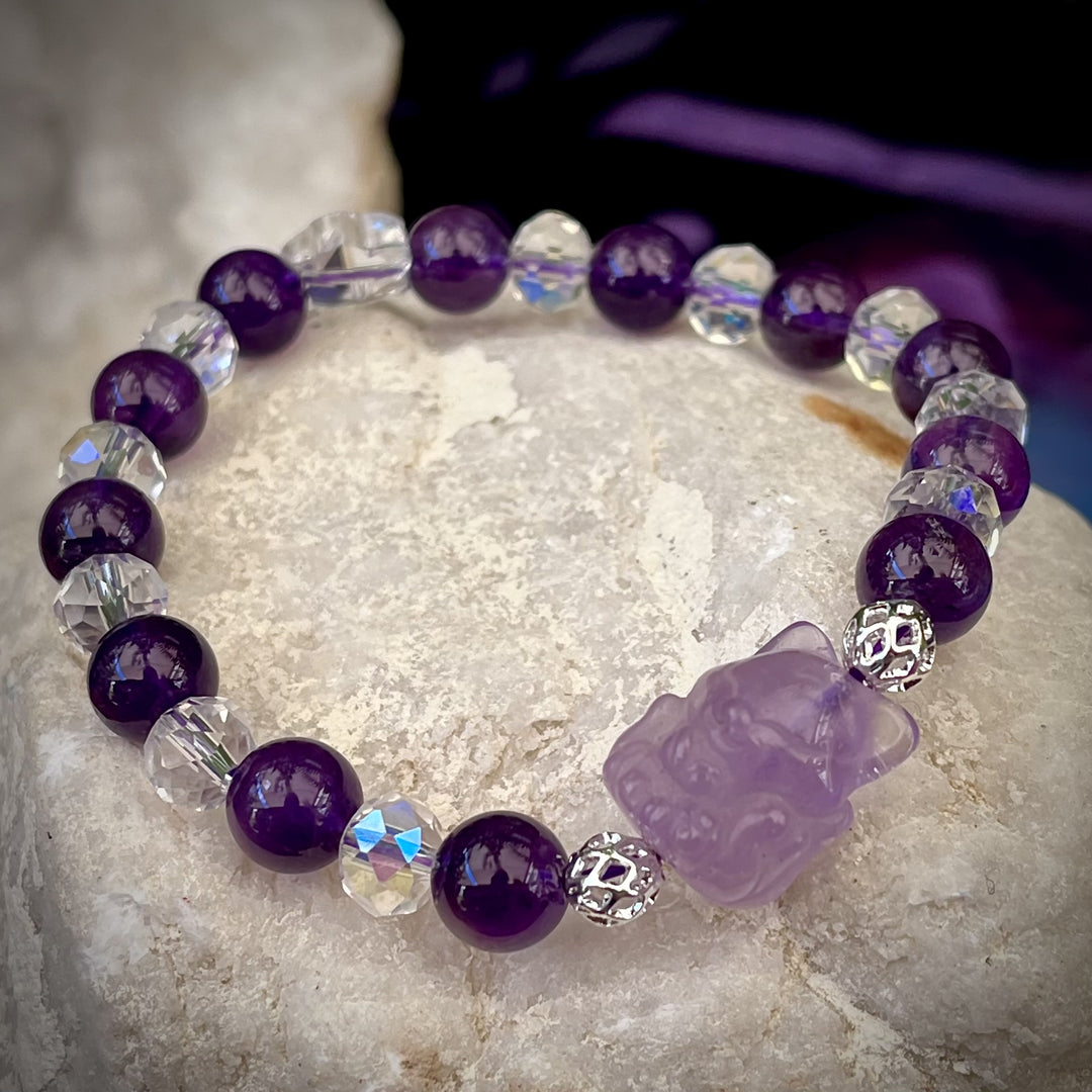 Bracelet 9 Tail Fox Amethyst