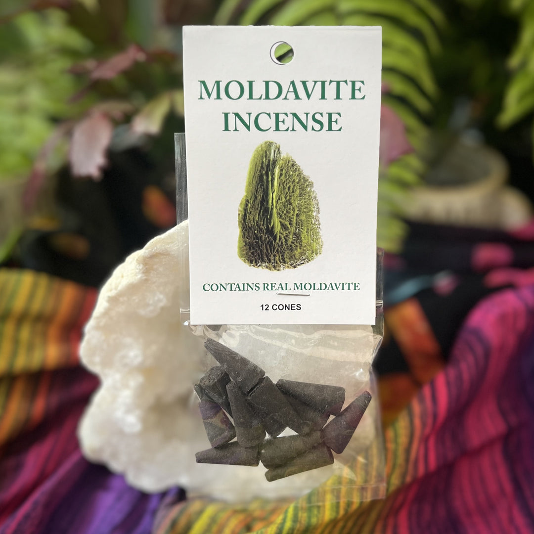 Incense Cones Moldavite 12Pc