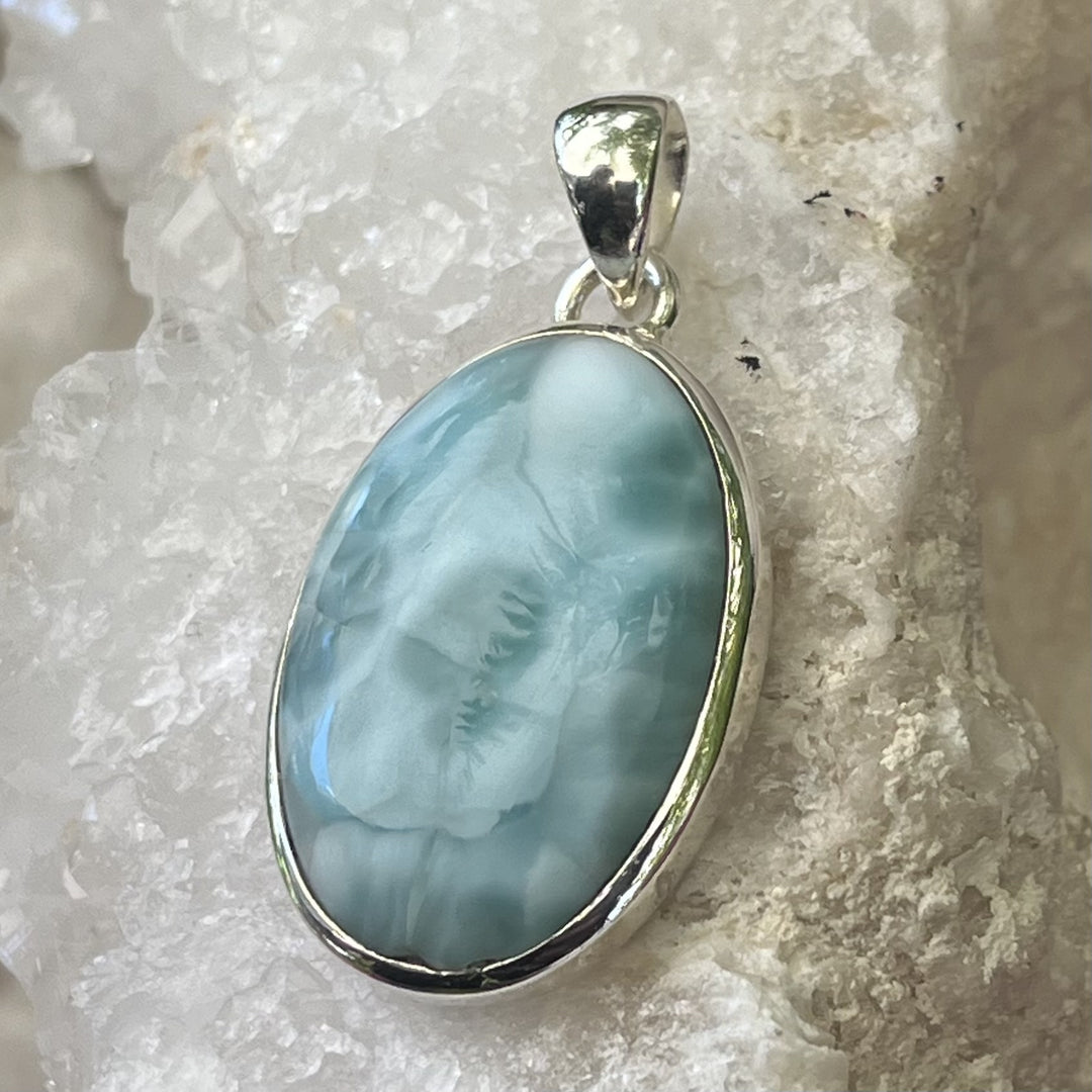 Pendant Larimar Oval 4.3 cm