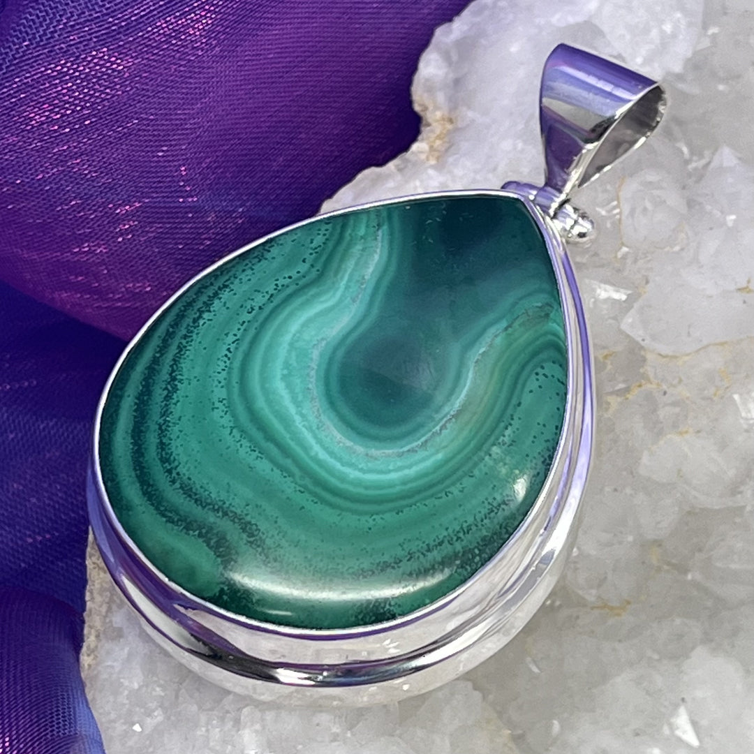 Pendant Malachite Rivers of Life S/S