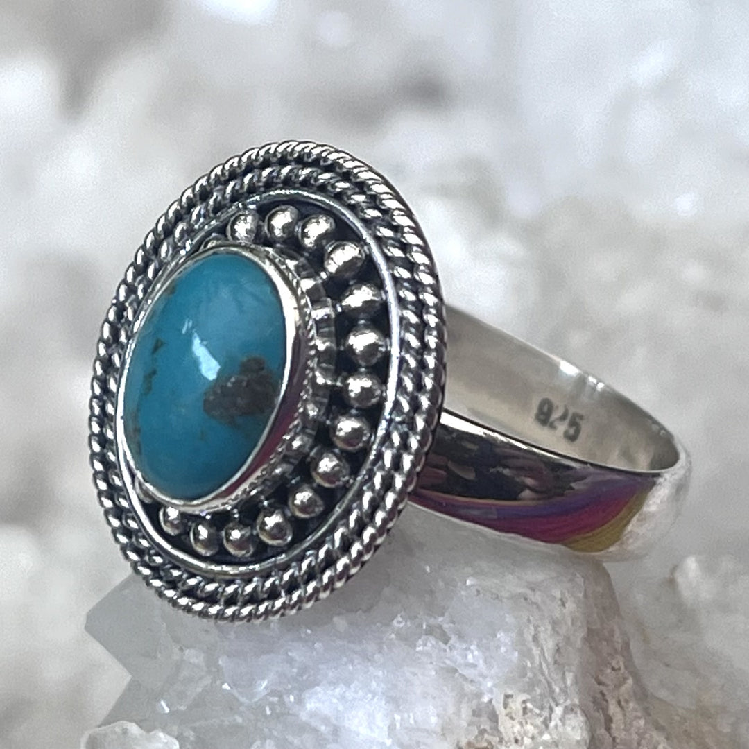 Ring Turquoise Oval S/S