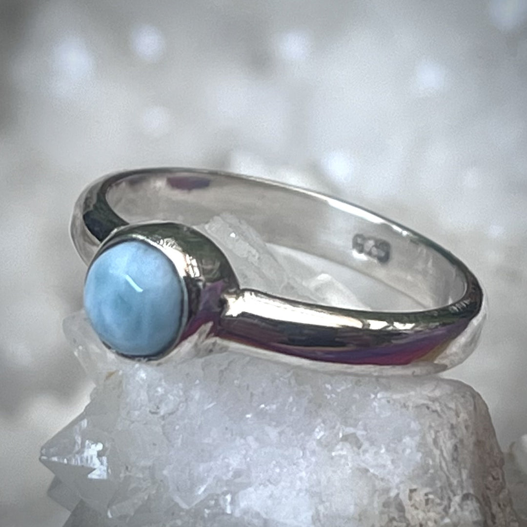 Ring Larimar Round S/S 0.4 cm