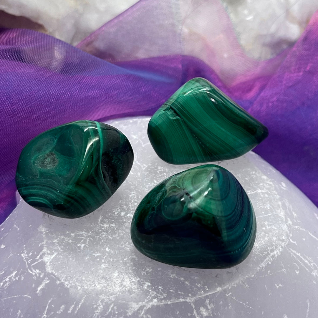 Malachite Tumble Stone