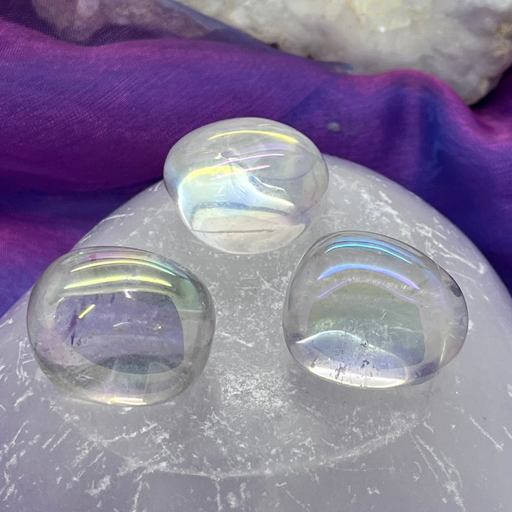 Quartz Opal Aura Tumble