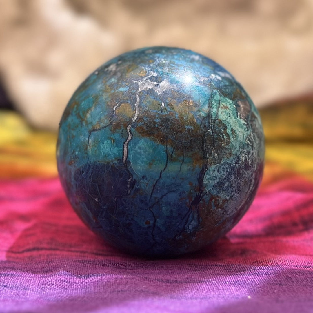 Sphere Azurite Chrysocolla 4.8 cm