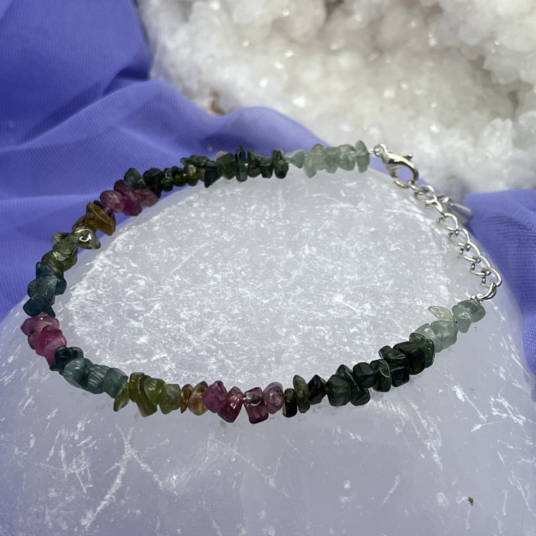 Bracelet Watermelon Tourmaline Chip