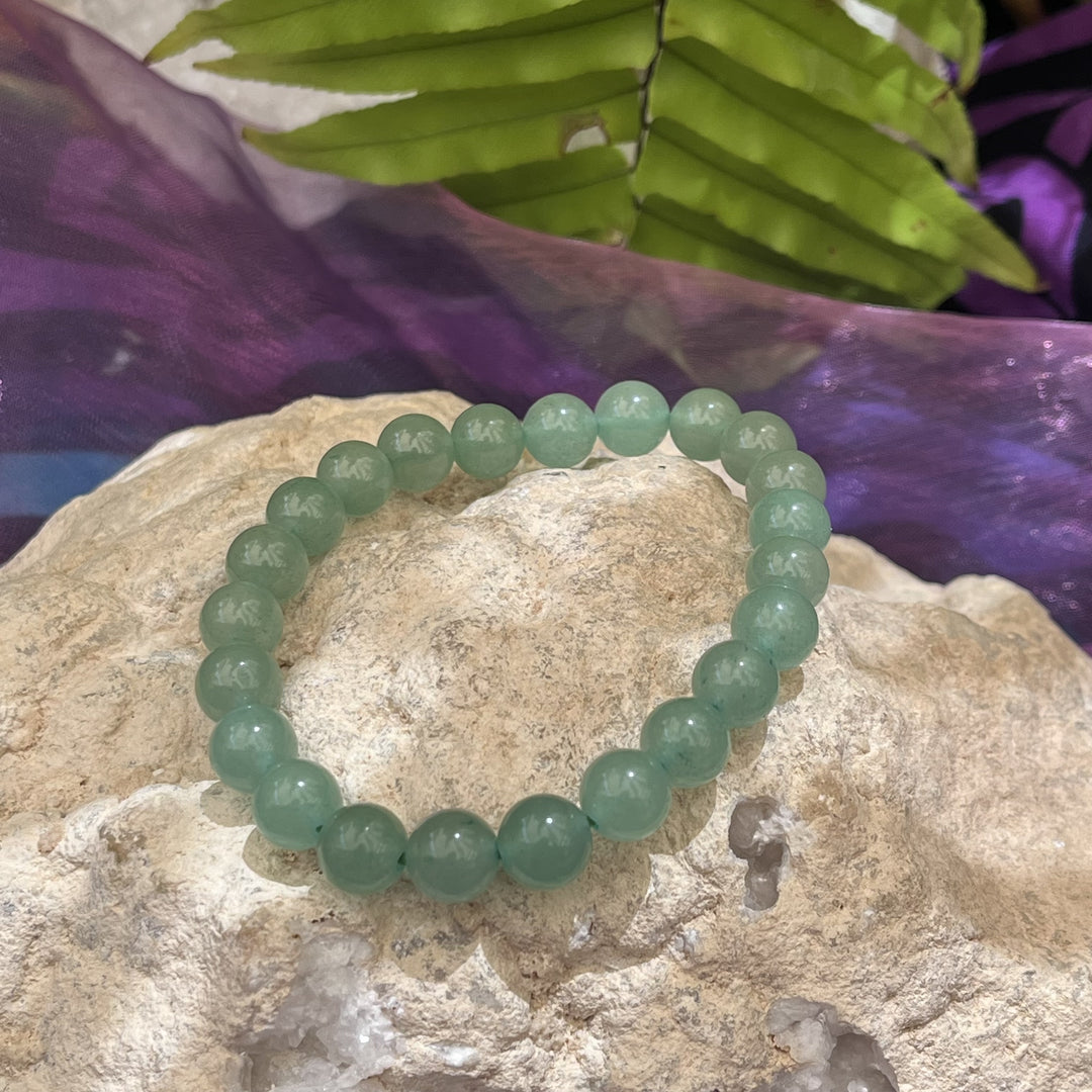 Bracelet Green Aventurine Beads 8mm