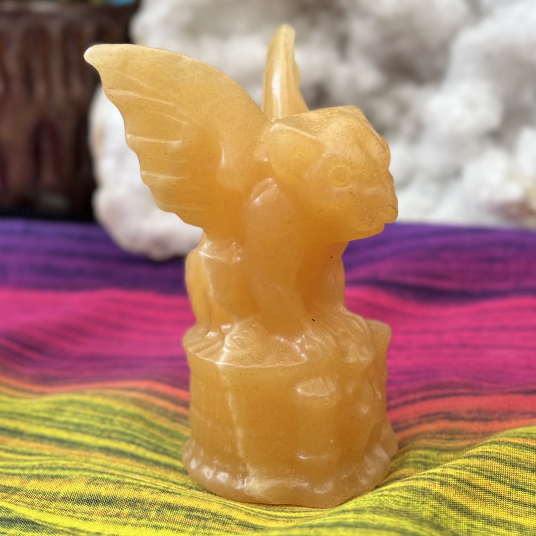 Gargoyle Orange Calcite 9.8 cm