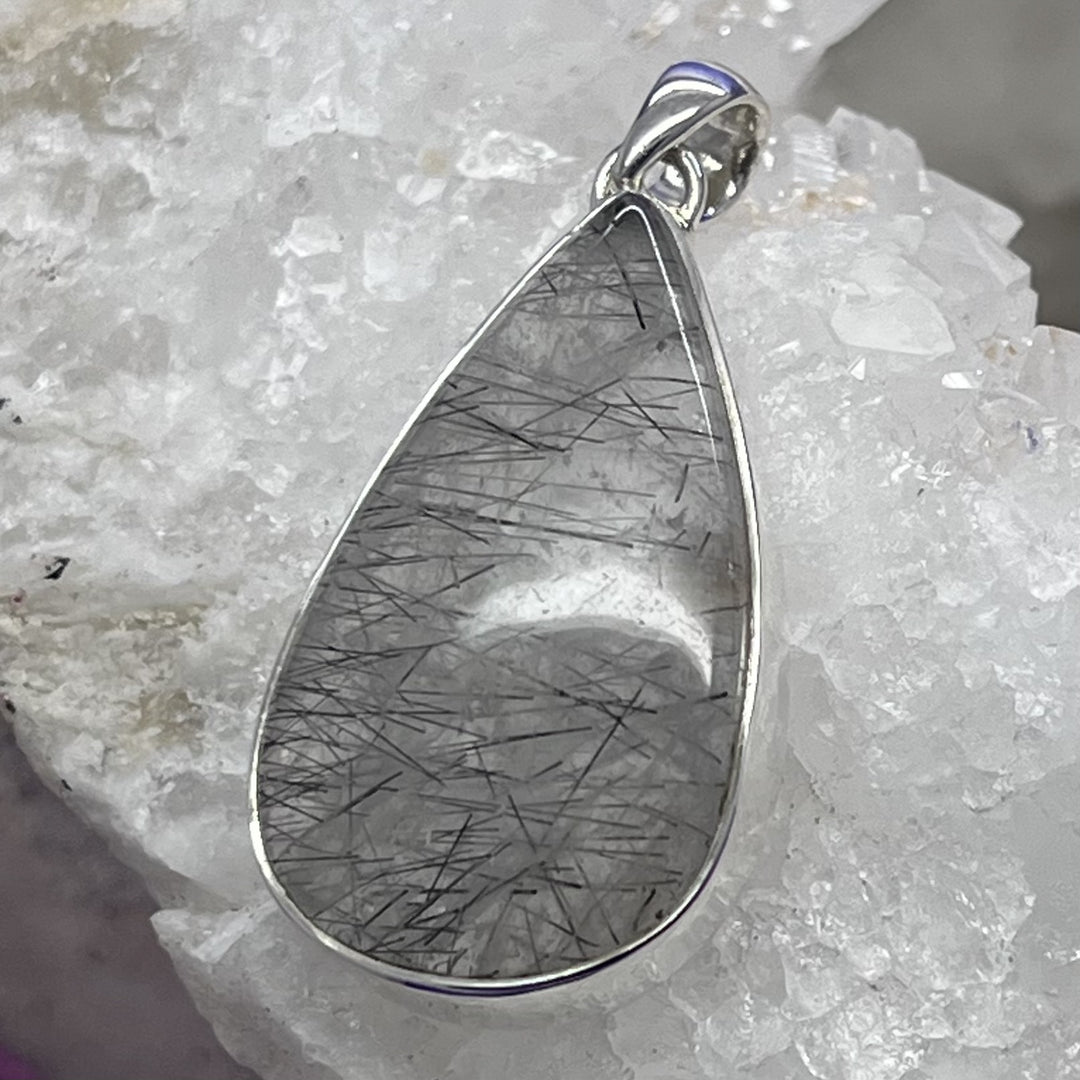 Pendant Tourmaline in Quartz Teardrop 4.1 cm