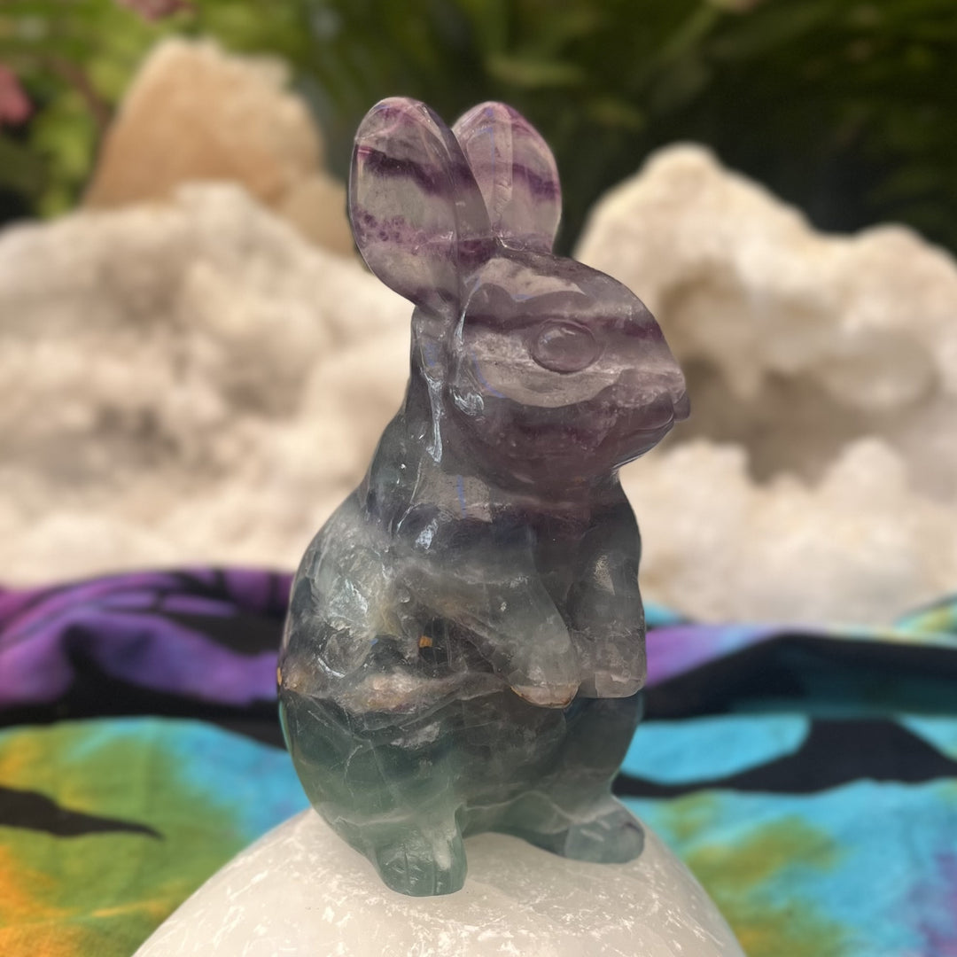 Bunny Rainbow Fluorite Large 11.8 cm