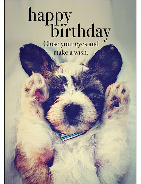 Close Your Eyes Birthday Card