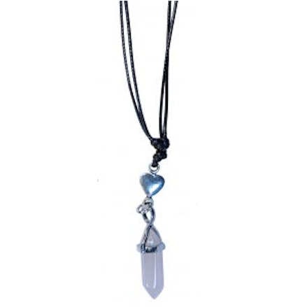 Pendant Rose Quartz Point Necklace