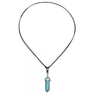 Pendant Howlite Blue Point Necklace