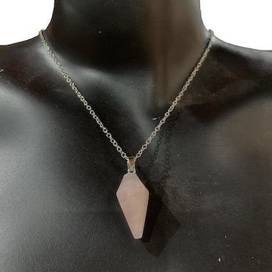 Necklace Pendulum Rose Quartz