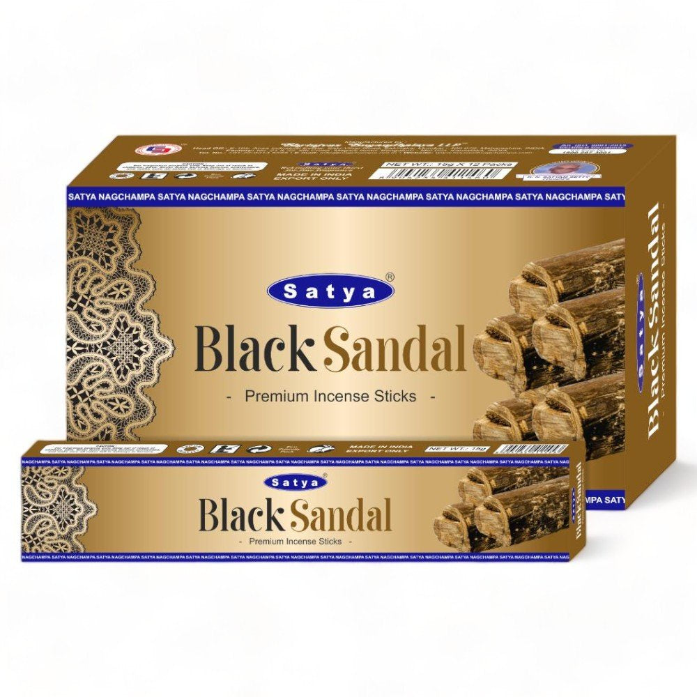 Satya Black Sandal Incense 15g