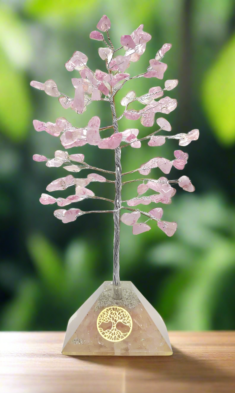 Tree Rose Quartz Orgonite Base 100 Chip