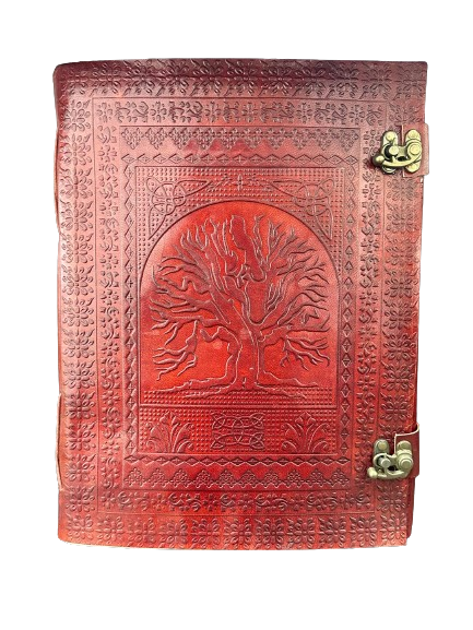 Journal Leather Tree of Life 13 inch